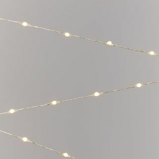 320 LED-lampjes, goud / warm wit, 24m