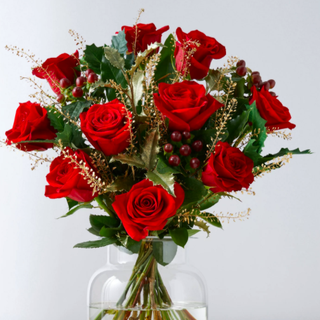 Collectie Christmas Red Velvet Roses Bouquet