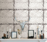 Peel and Stick Vintage Tin Tile Wallpaper