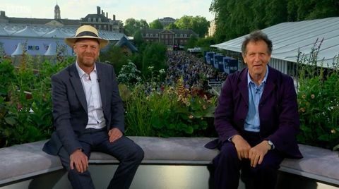 bbc's rhs chelsea flower show joe swift en monty don