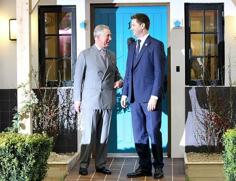 George Clarke met Prince Charles op de Ideal Home Show in 2012