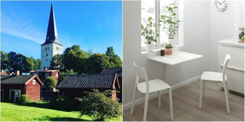 ikea norberg tafel met dorp norberg in zweden