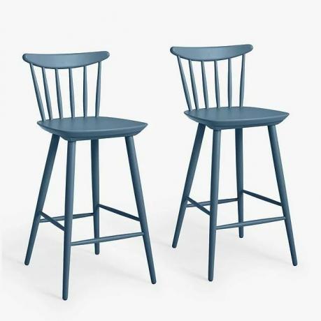 Spindle Bar Chair, set van 2, hardsteen, FSC-gecertificeerd (beukenhout)