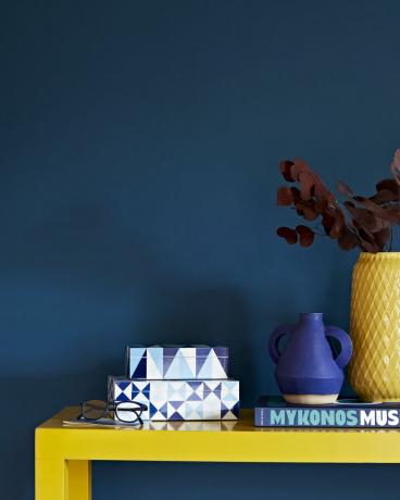 blauwe muurverf, hb x homebase paint boutique blues