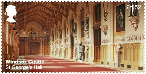 Postzegels Windsor Castle Royal Mail