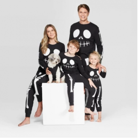 Halloween skelet familie pyjama's collectie