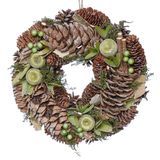 Gekonfijte Appels En Pinecone Kerstkrans