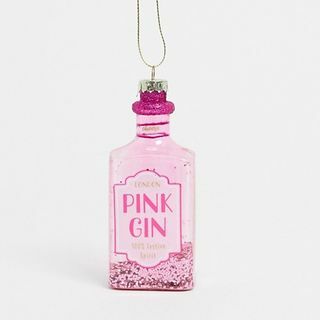 Roze gin design kerstbal