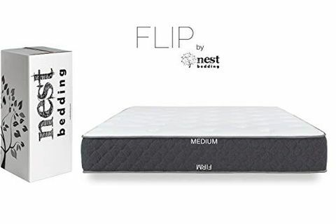 Nest Bedding FLIP, Amazon-exclusief dubbelzijdig hybride bed in een doos, koelgel schuim en kaliber spoel, CertiPUR-VS, 10 jaar garantie, gemaakt in de VS