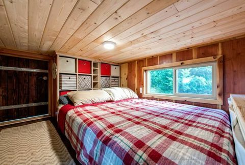 Oregon klein huis slaapkamer op de vliering