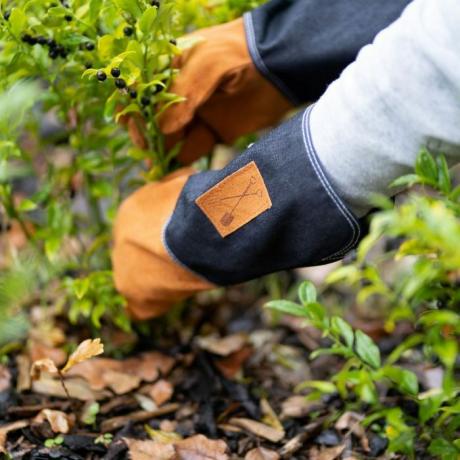 Denim tuinhandschoen met kaphandschoen 