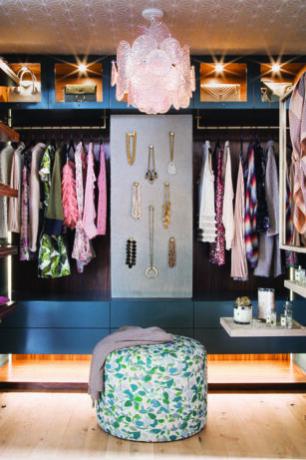 glam closet verlichting inspiratie