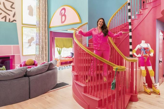 Barbie Dreamhouse en Ryan Gossling en Margot Robbie