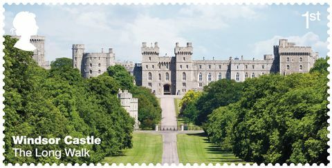 Postzegels Windsor Castle Royal Mail