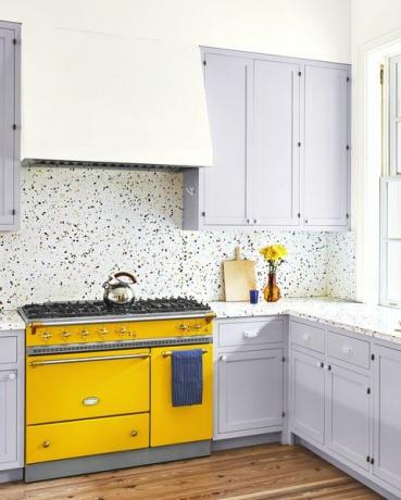 terrazzo midcentury moderne keuken inspiratie