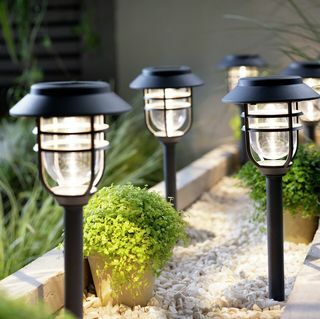 Caged Stake Solar Lights, set van 6